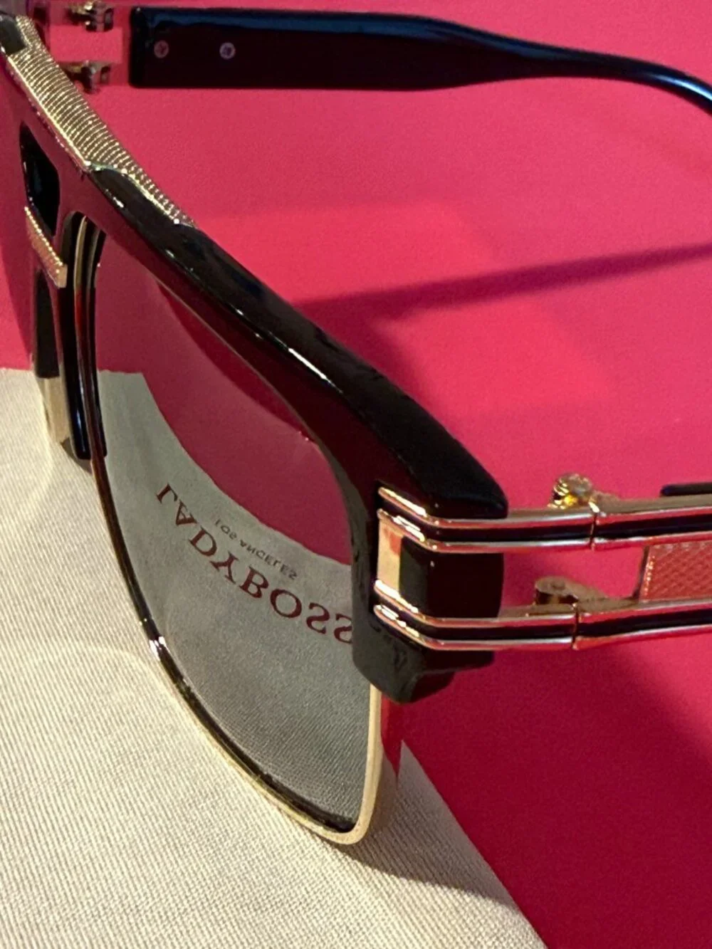 LadyBoss Capitals Mirrored Black Sunglasses